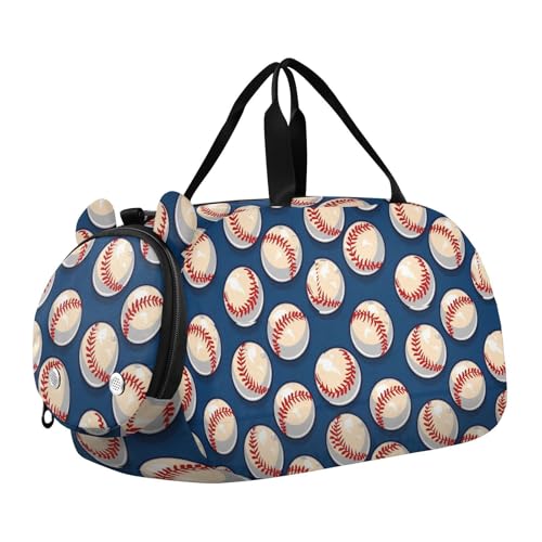 Baseball-Sporttasche mit Schuhfach, leicht, für Reisen, Sport, Fitness und Workout, Blau Baseball-Sporttasche mit Schuhfach, leicht, für Reisen, Sport, Fitness und Workout, Blau von Yoogain