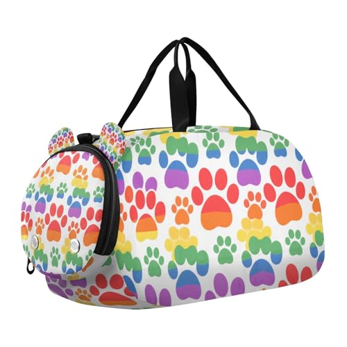 Bunte Hundetasche mit Schuhfach, multifunktional, für Reisen, Sport, Reisetasche, Wochenendtasche Bunte Hundetasche mit Schuhfach, multifunktional, für Reisen, Sport, Reisetasche, Wochenendtasche von Yoogain