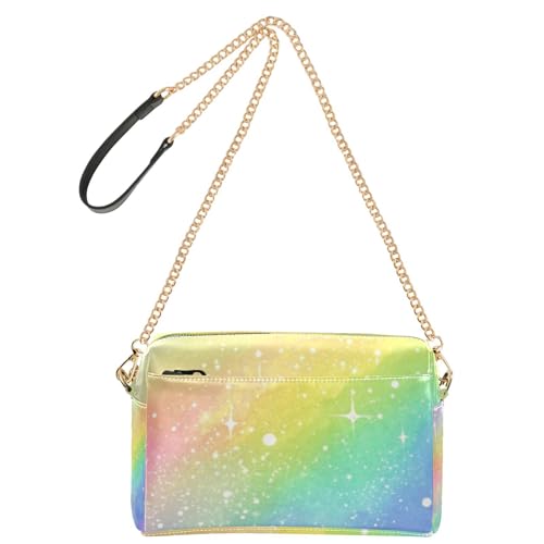 Bunte romantische Starry Universe kleine Umhängetasche für Damen, veganes Leder, Umhängetasche, wasserdicht, Damen-Handtasche, Schultergurt Bunte romantische Starry Universe kleine Umhängetasche für Damen, veganes Leder, Umhängetasche, wasserdicht, Damen-Handtasche, Schultergurt von Yoogain