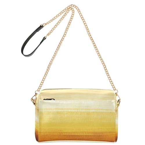 Goldene glitzernde Farbe, Umhängetasche, kleine Tasche für Damen, veganes Leder, Umhängetasche, Reißverschluss, Schulterhandtaschen von Yoogain