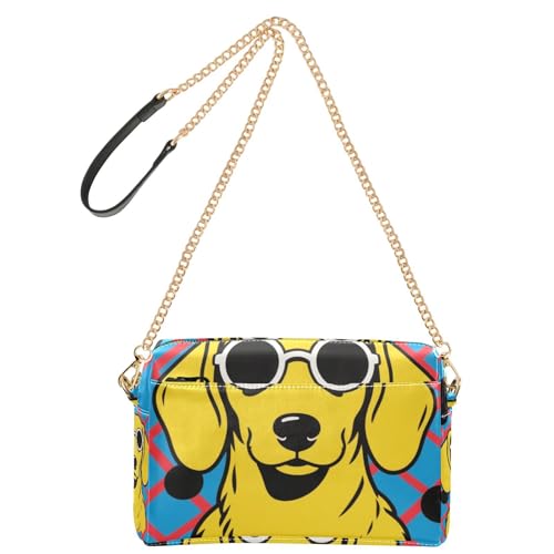 Modische Umhängetasche für Damen, veganes Leder, wasserdicht, goldfarben / blau und rot kariert Modische Umhängetasche für Damen, veganes Leder, wasserdicht, goldfarben / blau und rot kariert von Yoogain