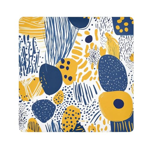 Personalisierbare Make-up-Tasche mit Iris-Motiv, senfgelb und Denimblau, Schutztasche, Reise-Organizer, Wickeltasche für Damen, 55 x 55 cm, Iris Senfgelb und Jeansblau, 21.7x21.7in Personalisierbare Make-up-Tasche mit Iris-Motiv, senfgelb und Denimblau, Schutztasche, Reise-Organizer, Wickeltasche für Damen, 55 x 55 cm, Iris Senfgelb und Jeansblau, 21.7x21.7in von Yoogain