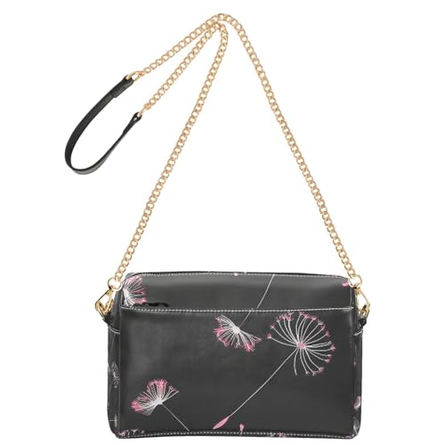 Pusteblume Marshmallow Crossbody-Tasche für Damen, veganes Leder, Umhängetasche, Reißverschluss, Schultertasche von Yoogain