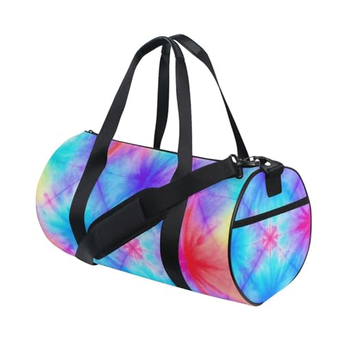 Rainbow Tie-Dye Reisetasche Große Turnbeutel Gym Faltbar von Yoogain