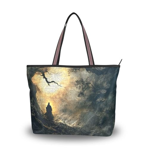 Seidenstoff mit Reißverschluss für Damen, wiederverwendbare Handtaschen für Damen, Crossbody für Abschlussball, Verlobung, Cocktailparty, Hochzeit (Ancient Terror), Größe L von Yoogain