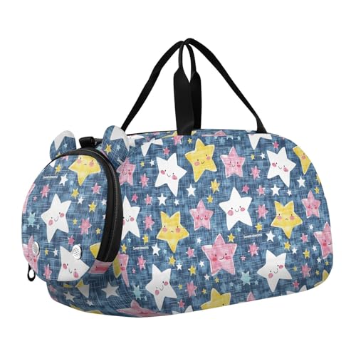 Star Of Good Dreams Sporttasche mit Schuhfach, leicht, für persönliche Gegenstände, Reisetasche für Strand, Schwimmen, Pool, Sport Star Of Good Dreams Sporttasche mit Schuhfach, leicht, für persönliche Gegenstände, Reisetasche für Strand, Schwimmen, Pool, Sport von Yoogain