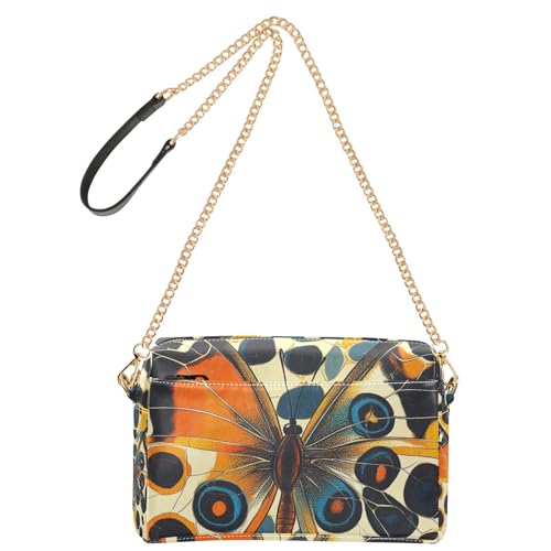 Umhängetasche für Damen, Schmetterlingshaut-Textur, klein, veganes Leder, Umhängetasche, wasserdicht, Damen-Handtasche, Schultergurt Umhängetasche für Damen, Schmetterlingshaut-Textur, klein, veganes Leder, Umhängetasche, wasserdicht, Damen-Handtasche, Schultergurt von Yoogain