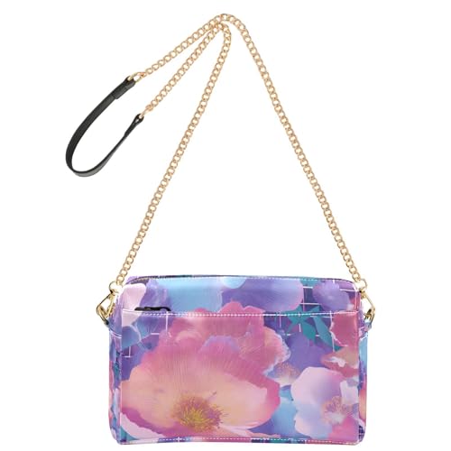 Vapor Wave Style Flowers Purple Dreamy Small Crossbody Bag for Women Vegan Leather Womens Cross Body Purse Bags Zip Handbag For Travel Vapor Wave Style Flowers Purple Dreamy Small Crossbody Bag for Women Vegan Leather Womens Cross Body Purse Bags Zip Handbag For Travel von Yoogain