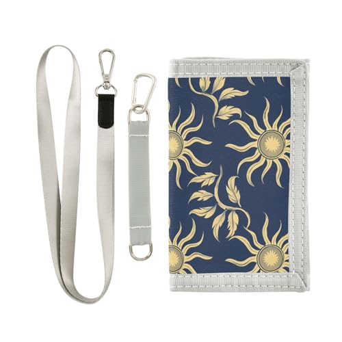 William Morris Style Design Sun Dark Blue fold wallets cool gifts pop card wallet with lanyard, William Morris Style Design Sun dunkelblau, 1 size, modisch William Morris Style Design Sun Dark Blue fold wallets cool gifts pop card wallet with lanyard, William Morris Style Design Sun dunkelblau, 1 size, modisch von Yoogain
