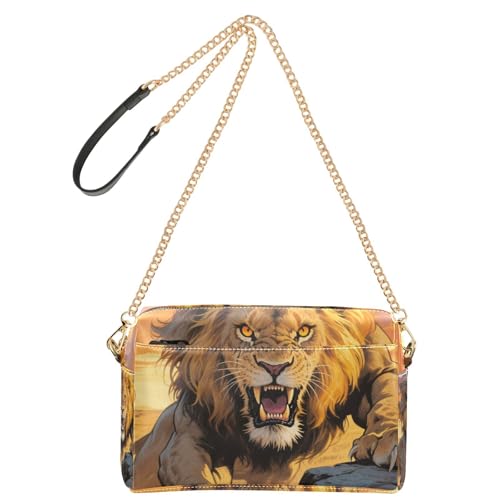 Yoogain Angry Anime Animal Lion Small Crossbody Bags Vegan Leather Everyday Purses Waterproof Shoulder Handtaschen Yoogain Angry Anime Animal Lion Small Crossbody Bags Vegan Leather Everyday Purses Waterproof Shoulder Handtaschen von Yoogain