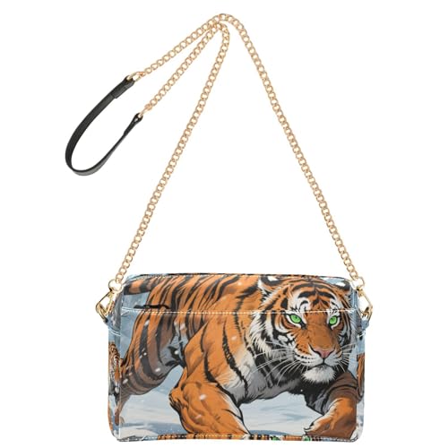 Yoogain Animal Anime Tiger Crossbody-Tasche für Damen, veganes Leder, wasserdicht, Schulterhandtaschen Yoogain Animal Anime Tiger Crossbody-Tasche für Damen, veganes Leder, wasserdicht, Schulterhandtaschen von Yoogain