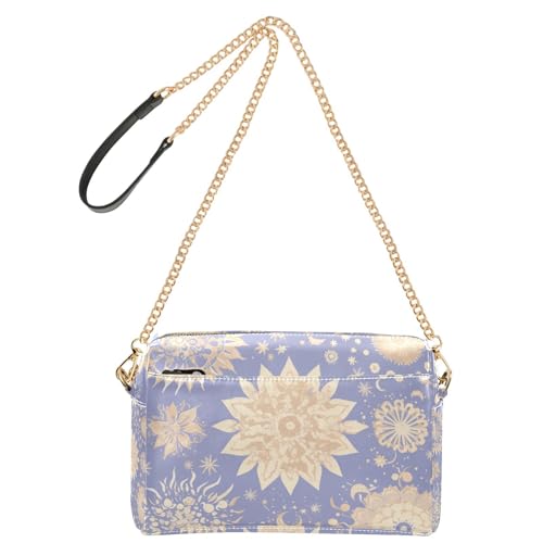Yoogain Boho Pastell Purple Moon Crossbody Taschen für Frauen Veganes Leder Damen Geldbörsen Wasserdicht Schultertasche Handtasche Yoogain Boho Pastell Purple Moon Crossbody Taschen für Frauen Veganes Leder Damen Geldbörsen Wasserdicht Schultertasche Handtasche von Yoogain
