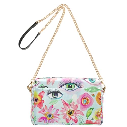 Yoogain Cartoon Psychedelic Eyes Small Crossbody Bags Vegan Leather Croos Body Purses Zip Shoulder Handtaschen Yoogain Cartoon Psychedelic Eyes Small Crossbody Bags Vegan Leather Croos Body Purses Zip Shoulder Handtaschen von Yoogain
