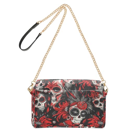 Yoogain Cinco De Mayo Carnival Of The Dead Crossbody-Tasche für Damen, veganes Leder, wasserdicht, Damen-Schulterhandtaschen von Yoogain