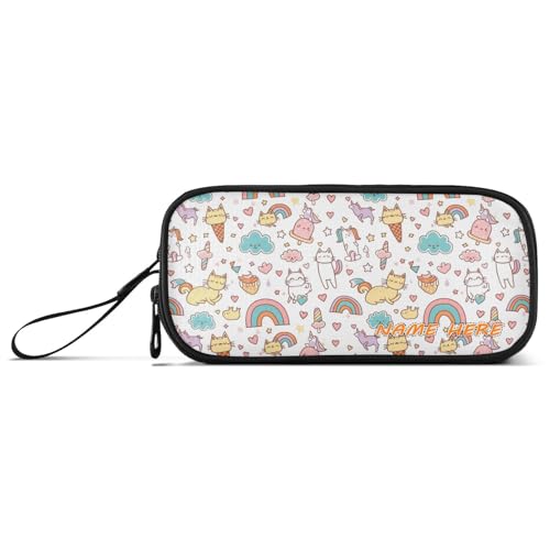 Yoogain Federmäppchen aus Nylon, niedliches Cartoon-Design, Katzen, Einhörner, für Teenager, Mädchen, großes Fassungsvermögen, Schreibwaren für Schulmädchen Yoogain Federmäppchen aus Nylon, niedliches Cartoon-Design, Katzen, Einhörner, für Teenager, Mädchen, großes Fassungsvermögen, Schreibwaren für Schulmädchen von Yoogain