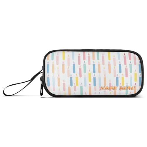 Yoogain Federmäppchen aus Nylon mit niedlichem Pastellmuster, für Studenten, große Kapazität, Federmäppchen für Teenager, Schreibwaren-Organizer für Büro und Jungen von Yoogain