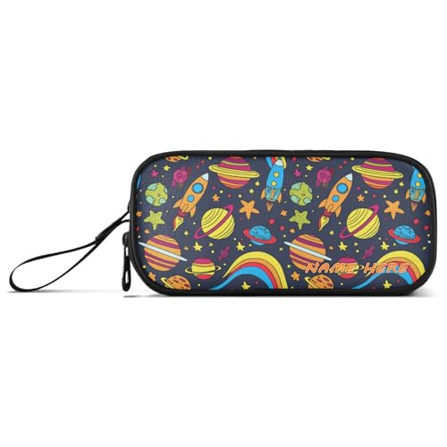 Yoogain Federmäppchen mit Cartoon-Graffiti-Motiv, Nylon, großes Fassungsvermögen, für Schule, Schreibwaren für die Schule und Damen von Yoogain