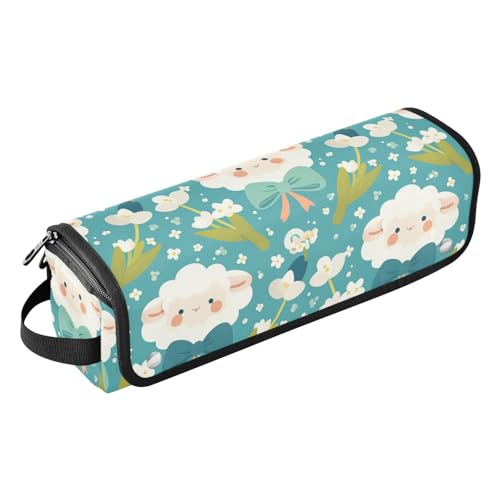 Yoogain Hair Tools Reisetasche mit Eisenmatte, Heizwerkzeuge, Reisetasche, Organizer für heiße Werkzeuge, Lockenstab und Glätteisen, Haarvolumizer, einfacher Frühlingsschaf, niedlicher tragbarer von Yoogain