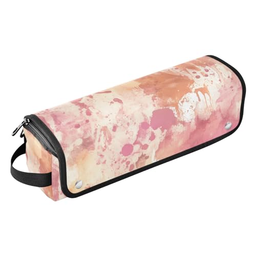 Yoogain Hair Tools Reisetasche und hitzebeständige Matte, Tragetasche, flacher Lockenstab, wasserdichter Organizer für Glätteisen, Glätteisen, Lockenstäbe, Aquarell, abstrakte Tinte, helle Farbe von Yoogain