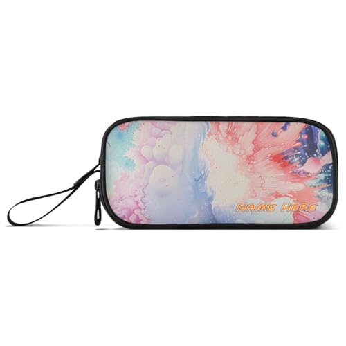 Yoogain Igor-Nylon-Federmäppchen mit Griff, großes Fassungsvermögen, für College, Schreibwaren, Organizer für Mittelschüler, personalisierbar von Yoogain