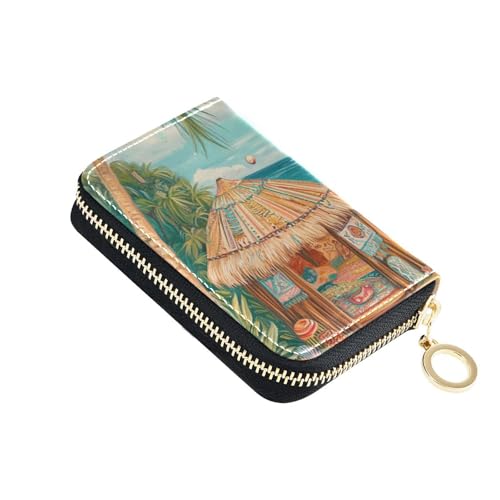 Yoogain Kartenetui für Damen mit 9 Kartenfächern, RFID-blockierend, mit Reißverschluss von Yoogain