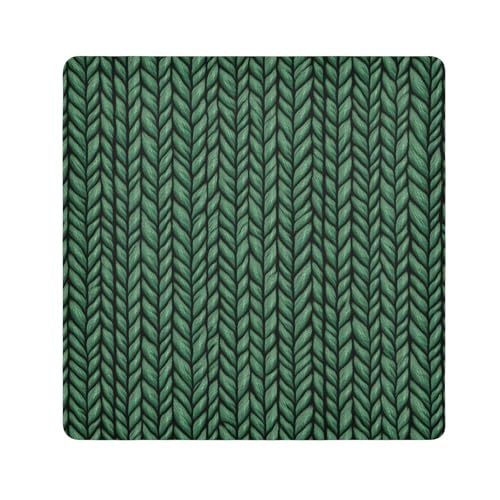 Yoogain Kosmetiktasche für Damen, selbstklebend, tragbar, 55 x 55 cm, Grün, Grünes Kunstgewebe, 21.7x21.7in von Yoogain