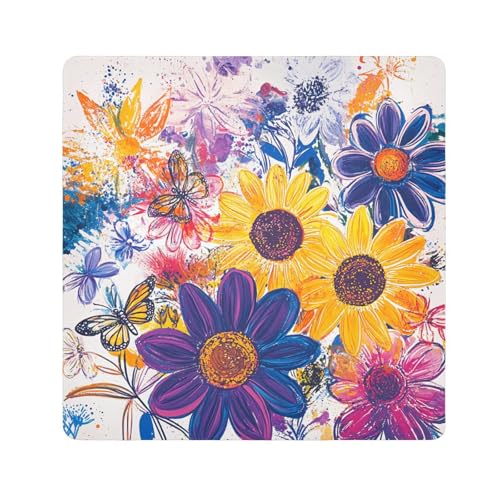 Yoogain Kosmetiktasche mit Blumenmotiv und Sonnenblumen, bunt, für Kamera-Objektiv, tragbar, Make-up-Organizer, 55 x 55 cm, für Damen, Bunte Sonnenblumen, 21.7x21.7in Yoogain Kosmetiktasche mit Blumenmotiv und Sonnenblumen, bunt, für Kamera-Objektiv, tragbar, Make-up-Organizer, 55 x 55 cm, für Damen, Bunte Sonnenblumen, 21.7x21.7in von Yoogain