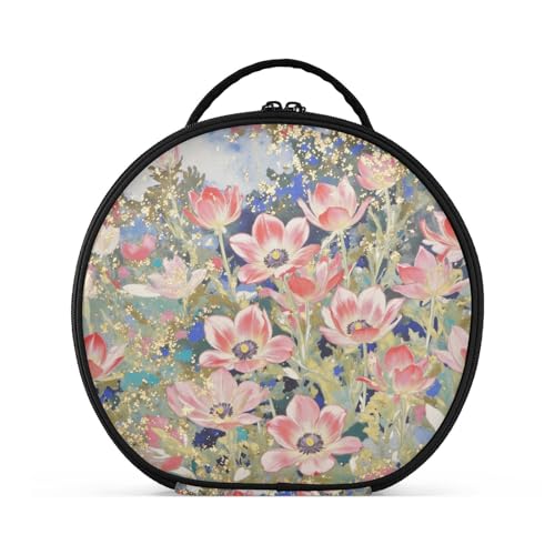 Yoogain Make-up-Tasche, vertikal, freistehend, stilvolle Make-up-Tasche für Damen, mit verstellbaren Trennwänden, 27,9 cm Yoogain Make-up-Tasche, vertikal, freistehend, stilvolle Make-up-Tasche für Damen, mit verstellbaren Trennwänden, 27,9 cm von Yoogain