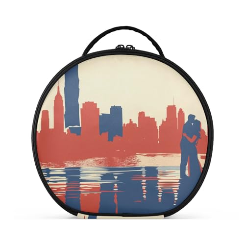 Yoogain Make-up-Tasche, vertikal, freistehend, tragbar, Make-up-Tasche für Damen, mit verstellbaren Trennwänden, 27,9 cm Yoogain Make-up-Tasche, vertikal, freistehend, tragbar, Make-up-Tasche für Damen, mit verstellbaren Trennwänden, 27,9 cm von Yoogain