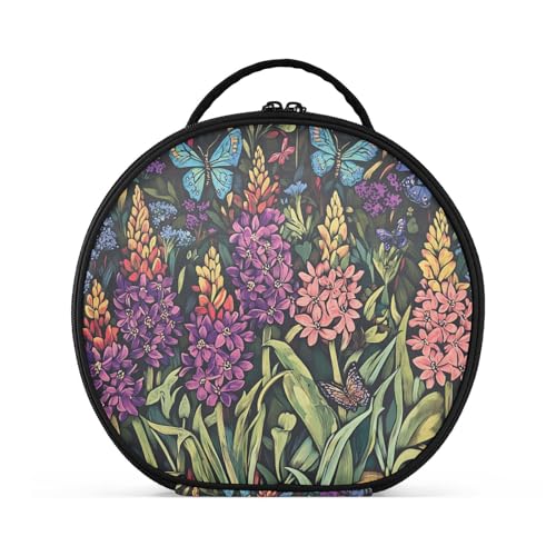 Yoogain Make-up-Tasche mit Fächern und Griff, große Kosmetiktasche für Damen, mit verstellbaren Trennwänden, 27,9 cm von Yoogain
