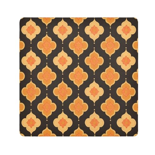 Yoogain Personalisierbare, flache geometrische Butterblumen-Reisetaschen, Kamera-Objektivtuch, selbstklebend, Reiseverpackung, 55 x 55 cm, Kosmetik-Organizer für Reisen, Flache geometrische von Yoogain