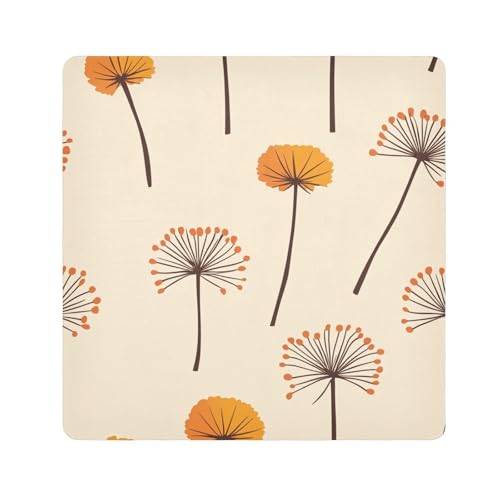 Yoogain Personalisierbare Kosmetiktasche mit Löwenzahn-Motiv, Kamera-Objektivtuch, schützendes Make-Up-Organizer, 55 x 55 cm, Verpackung für Toilettenartikel, Pusteblume Kamel, 21.7x21.7in von Yoogain