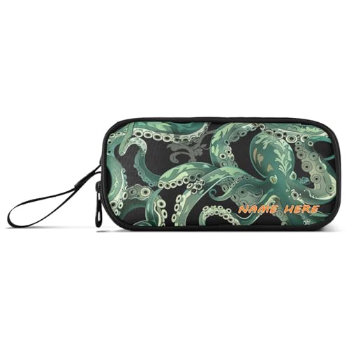 Yoogain Personalisierbares Nylon-Federmäppchen für Teenager, großes Fassungsvermögen, großes Federmäppchen mit Reißverschluss, Schreibwaren für elementare Mädchen von Yoogain