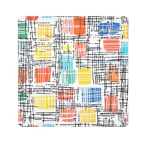 Yoogain Personalisierbares buntes Karomuster, Reiseetui, Stoff, tragbar, Make-up-Organizer, Wickeltasche, 55 x 55 cm, für Damen, Buntes Karomuster, 21.7x21.7in Yoogain Personalisierbares buntes Karomuster, Reiseetui, Stoff, tragbar, Make-up-Organizer, Wickeltasche, 55 x 55 cm, für Damen, Buntes Karomuster, 21.7x21.7in von Yoogain