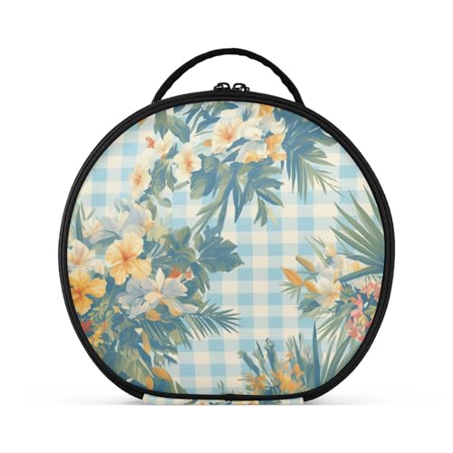 Yoogain Reisetasche mit Fächern und Griff, stilvolle Reise-Kosmetiktasche für Damen, mit verstellbaren Trennwänden, 27,9 cm von Yoogain