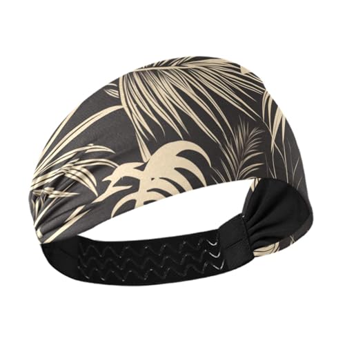 Yoogain Schwarzes weißes Blatt, rutschfestes breites Stirnband, elastische Haarbänder für Basketball, Fitnessstudio, Waschen, Gesicht, Laufen Yoogain Schwarzes weißes Blatt, rutschfestes breites Stirnband, elastische Haarbänder für Basketball, Fitnessstudio, Waschen, Gesicht, Laufen von Yoogain