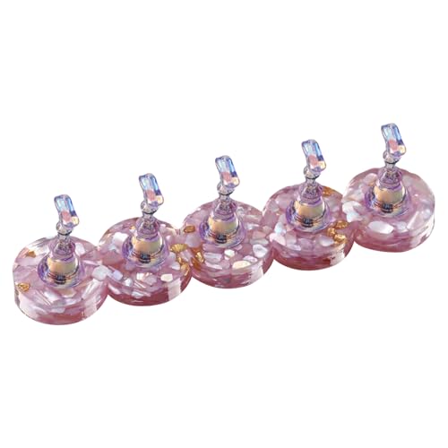 5pcs Nails Product Showcase Ständer Mit Tragbaren Anpassungsfunktionen Stabiler Gewichteter Boden Für Shop Displays Funktionaler Nagelzubehör Organizer von Yooghuge