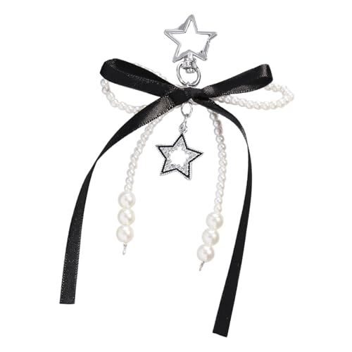 BOWS Keyring Kreative Autoschlüsselkette Ästhetischer Schlüsselbundstar Schlüsselketten Origination Kreativer Tasche Charme Für Rucksackbögen Keyring Star Zauber Anhänger Ästhetischer Schlüsselketten von Yooghuge