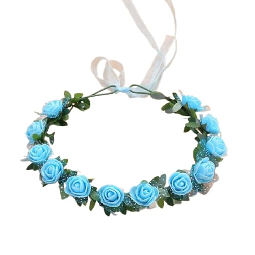 Brautblumen-Haarbänder für Hochzeit, Blumen-Haarbänder, Blumen-Haarbänder, Blumenkranz, Blumen-Haarbänder für Mädchen von Yooghuge