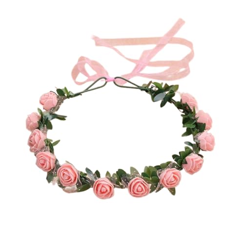 Brautblumen-Haarbänder für Hochzeit, Blumen-Haarbänder, Blumen-Haarbänder, Blumenkranz, Blumen-Haarbänder für Mädchen von Yooghuge