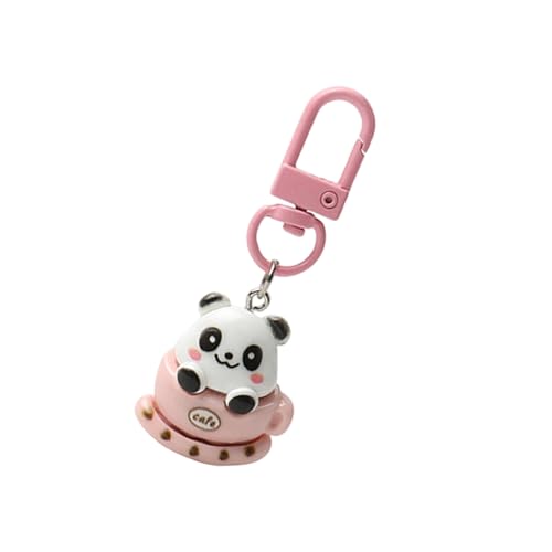 Cartoon Panda Keyring Neuheit Schlüsselbund Anhänger Autoschlüsselkette Schöne Panda Keyrings Hängende Ornamente Tasche Charme Für Frau Schöne Keychain Stylish Keyrings Bag Charme Auto von Yooghuge