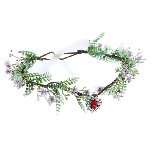 Elegantes Blumen-Haarband, Bohemian-Stirnband für Mädchen, Halloween, Cosplay, trendiges Modell-Show-Stirnband, Barock-Stirnband, Hochzeit, Barock-Stirnbänder für Damen von Yooghuge