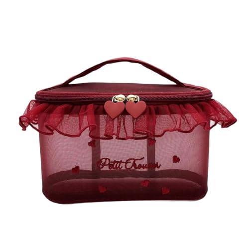 Ergonomische Kosmetische Tasche Mit Mehreren Kompartimenten Tragen Resistente Design Make Up Koffer Für Frauen Und Mädchen Nylon Make Up Tasche von Yooghuge