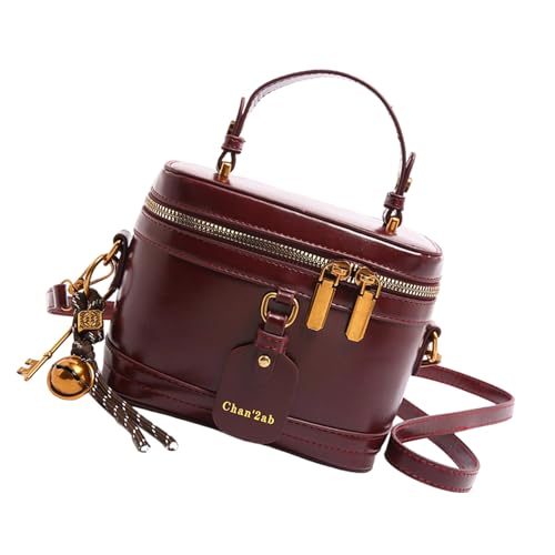 Fashion Crossbody Bag Für Frauen PU Lederumbeltasche Stilvolle Messenger Bucket Trendy Handtasche Make Up All Matching Schulter Crossbody Für Frauen Handtasche Stilvoller Eimer von Yooghuge