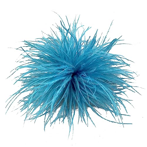 Federbroschen Schal Clip Schmuckzubehör Frauen Kleidungsdekoration Strauß Federmaterial Corsage Pin Lappelstifte Brosche Brosche von Yooghuge