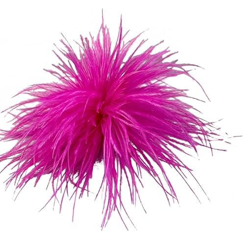 Federbroschen Schal Clip Schmuckzubehör Frauen Kleidungsdekoration Strauß Federmaterial Corsage Pin Lappelstifte Brosche Brosche von Yooghuge