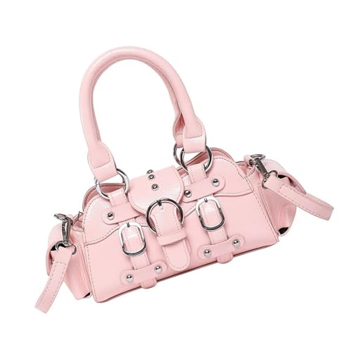 Frauen Mode Handtasche Pendeltasche Punk Styles Umhängetasche Top PU Leder Crossbod von Yooghuge