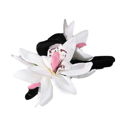 Haarklammer für Damen, Kunstblumen-Haarspange, Bananen-Clip, Haarklammer, Haarspangen, dekorative Haarspange, Blumen-Haarspange von Yooghuge