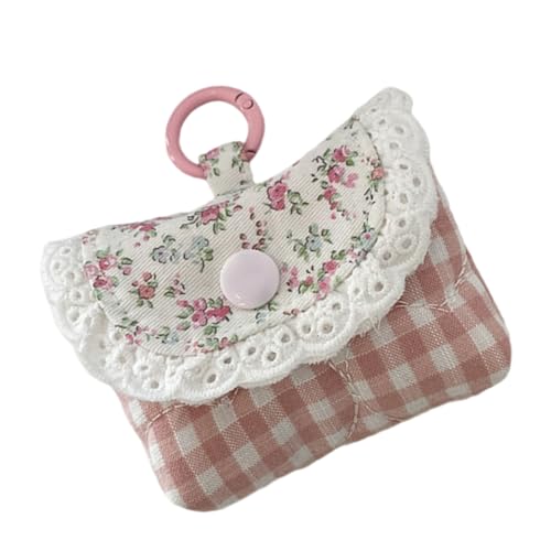 Multifunktionaler Aufbewahrungstasche Florale Druckmünze Geldhörer Kopfhörerbeutel Spitze Brieftaschen Münzbeutel Lippenstaierblumung Blumendruck Wechsel Geldhörer Kopfhörer Kopfhörer Kopfhörerspitze von Yooghuge