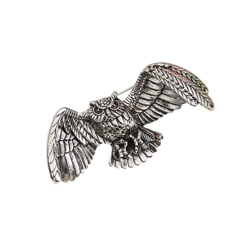 Retro Owl Pin Metall Basis Kristallverzierungen Stylish Outfit Für Sie von Yooghuge